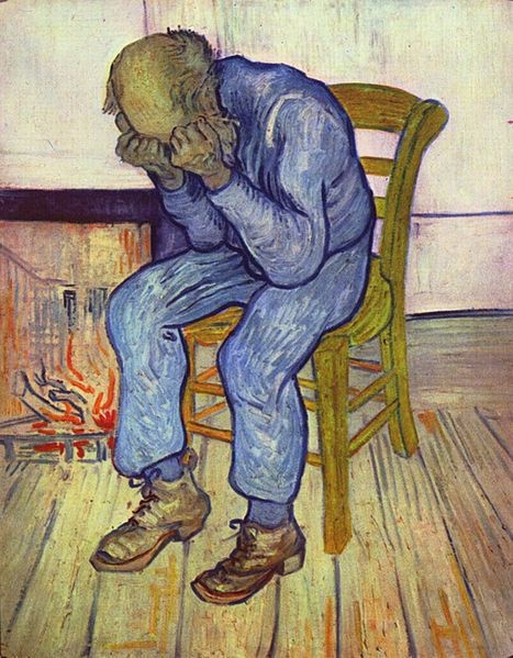 Vincent van Gogh:  Treurende oude man (At Eternity`s Gate)